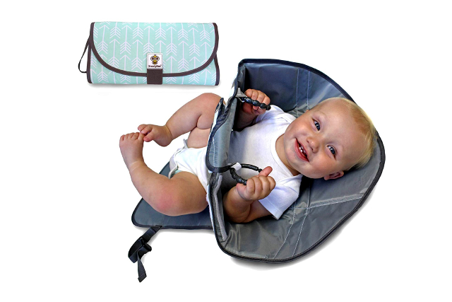 Portable diaper changing pad